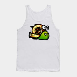 Turbo Snail - Caution (Green) Tank Top